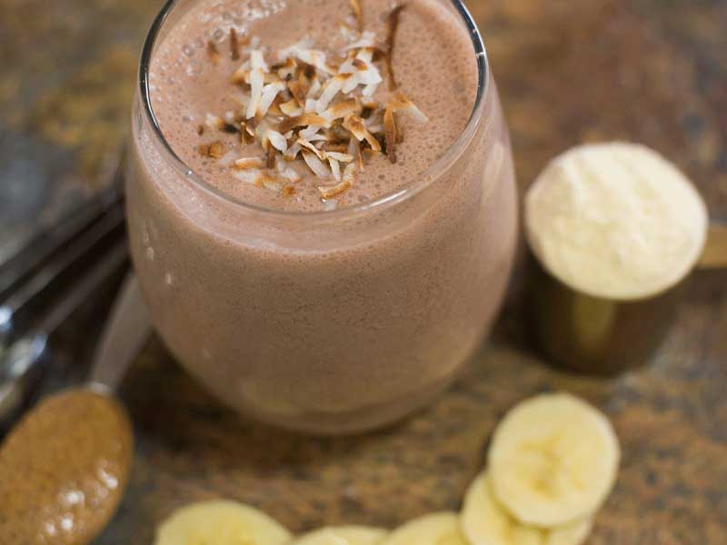 Banana Chocolate Malt Weight Gain Shake