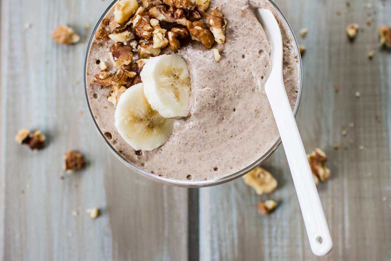 Walnut Banana Tasty Dessert Shake