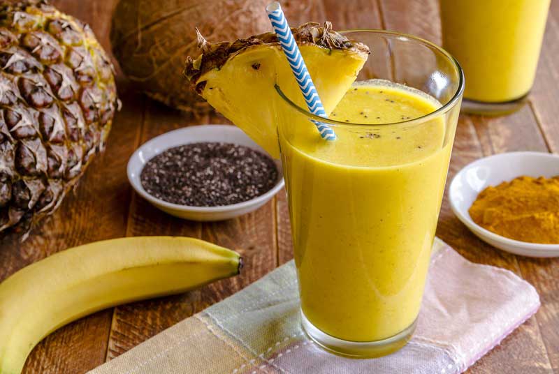 Banana Pineapple Protein Shake