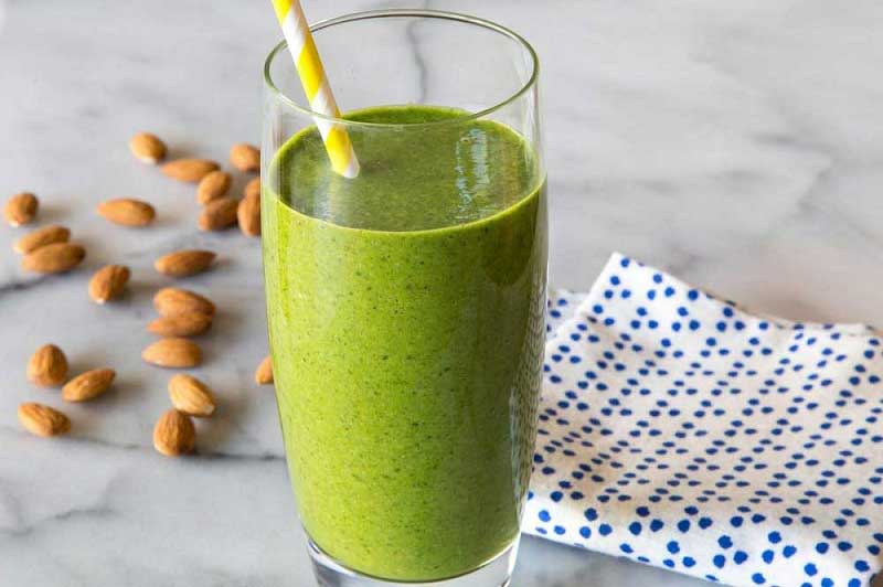 Chia Almond Spinach Shake